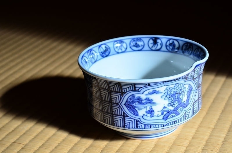 手塚祥堂 作 染付 祥瑞茶碗 of 茶の湯 墨東清友館 茶道具専門店