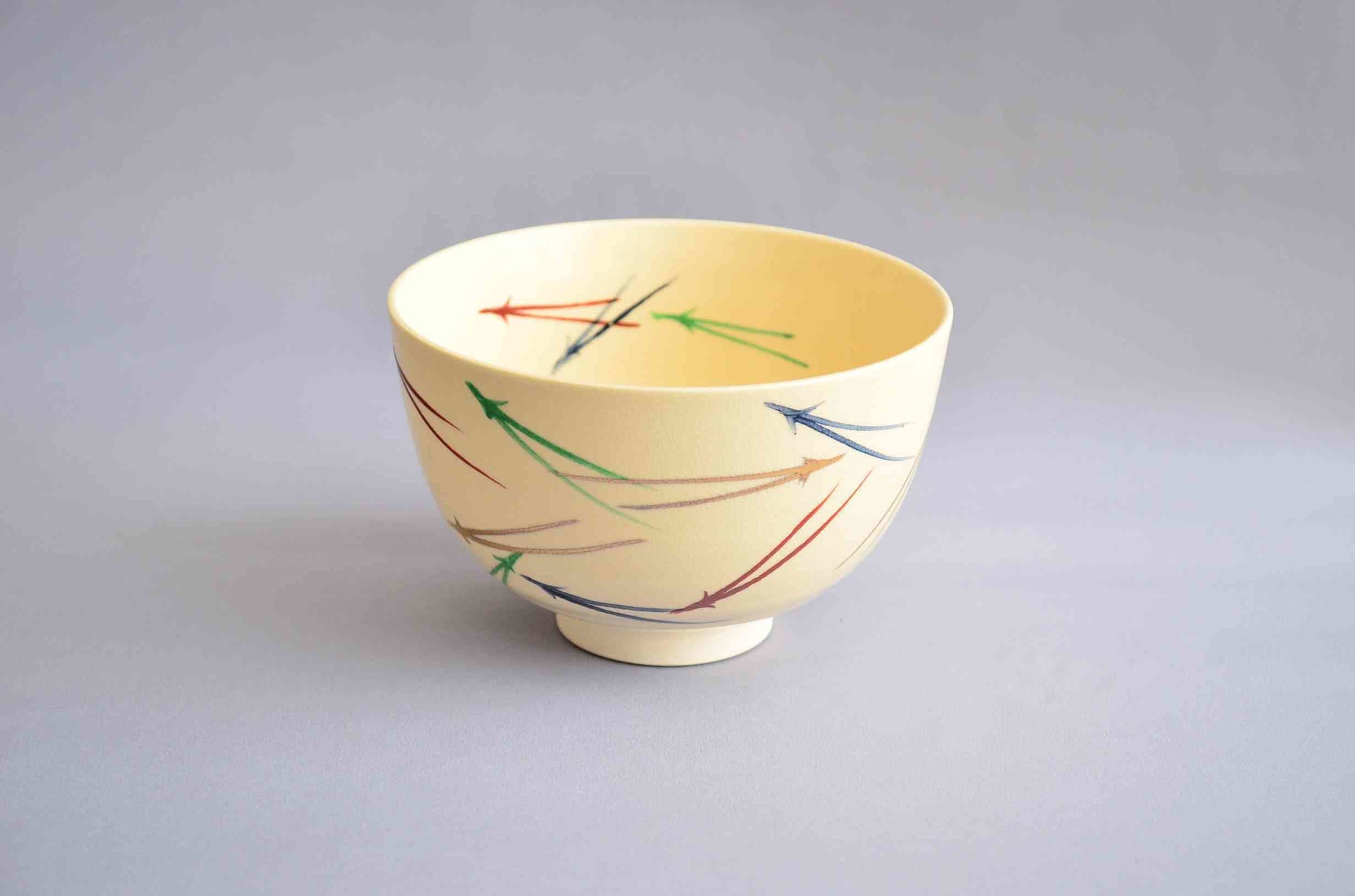大野桂山 作 青楽竹茶碗(内 香炉釉) of 茶の湯 墨東清友館 茶道具専門 大野桂山 作 青楽竹茶碗(内 香炉釉) of 茶の湯 墨東清友館 茶道具専門
