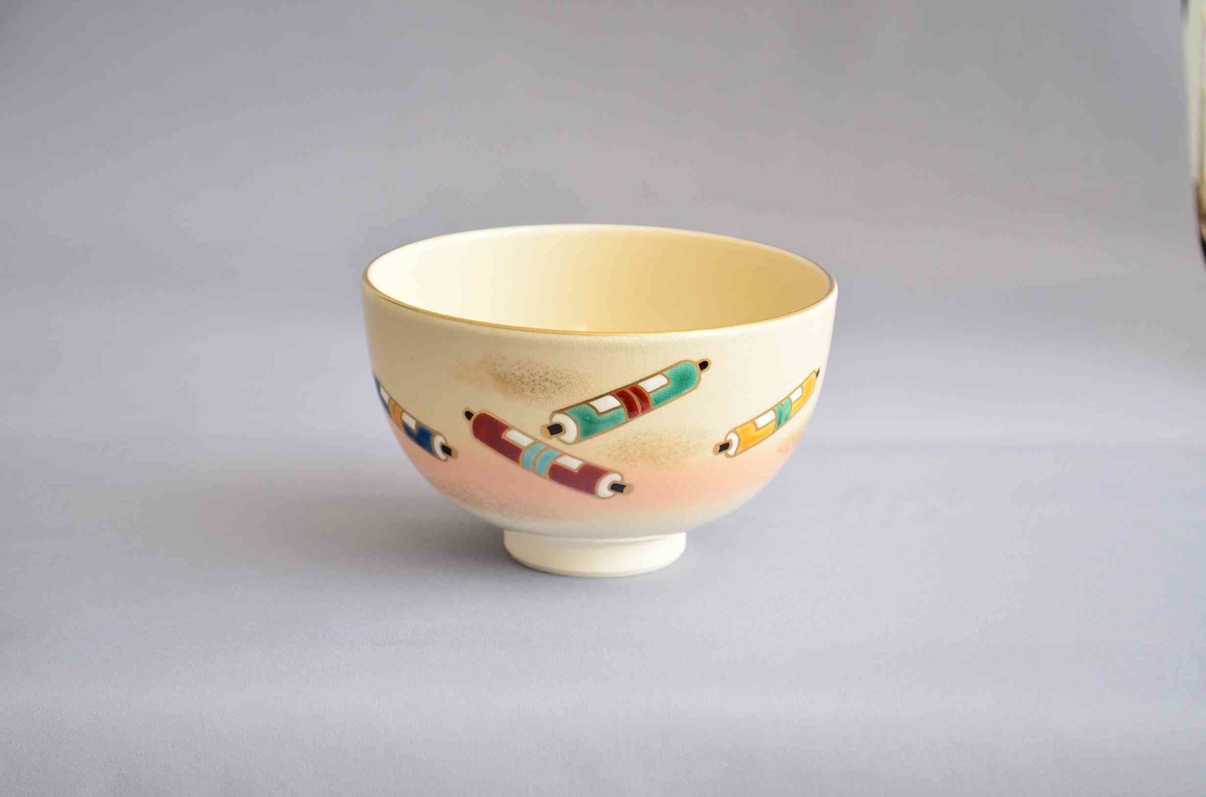 楽入窯 白楽梅画茶碗『東風吹かば...』 of 茶の湯 墨東清友館 茶道具
